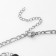 A decarative -based pendant “flower” of Amelia, black color in silver, 45cm