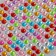 Stick plastic rhinestones "Small", D - 0.5 cm, mix 31.5x10.5 cm