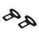 Torso seat belt, plastic, black, set 2 pcs