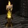 LED figure "Candle with a snowman" 7 × 20 × 7 cm, plastic, batteries AAAX2 (not in the kit), glow warm white