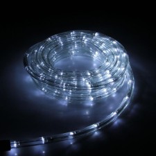 Luazon Lighting 10 mm light cord, IP65, 5 m, 24 LED/m, 220 V, 8 modes, white glow