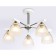 Suspended chandelier Ambrella Light, Traditional, TR9093, 5HE27, white color, chrome