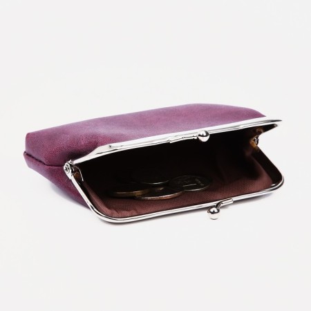 Women's wallet on the farmar, purple color-1