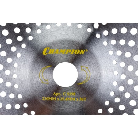 CHAMPION BOWL C5198 trimmer knife, with hard alloy teeth, 36 teeth, 230x25.4 mm 1071929-3