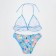Separate swimsuit for girls, blue color, height 116