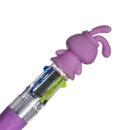 Ball-shaped handle "Bunny" 4-color-mini, mix-4