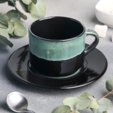 Tea steam Verde Notte, a cup of 200 ml, a saucer d = 15.5 cm