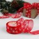 New Year! Kapron tape "Snowflakes", 40 mm × 23 ± 1 m, red/white color