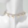 Choker "Butterflies" miniature, white color in gold, 30 cm