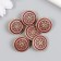 Buttons metal for creativity "openwork flower" 2.1x2.1x0.8 cm