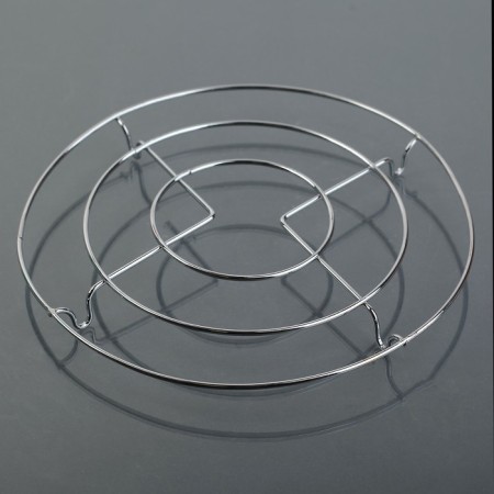 Hot stand on the legs "Circle", 18 × 18 × 2 cm, chrome color