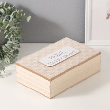 Casket wood 6 divisions 