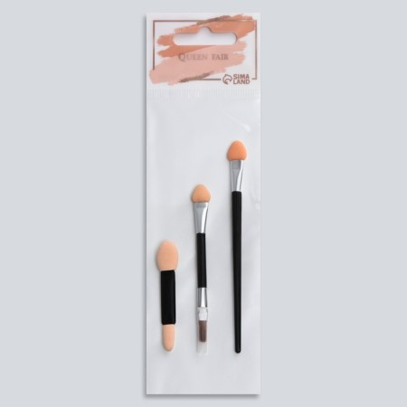 A set of applicators for the Assortment shadows, 3 pcs, black color-4