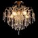 Crystal Crystal Economic light 50102/5FGD WT, 5x40W, E27, 51x45x45 cm, gold color