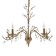 Riana chandelier 5he14 40W gold 55x55x45cm Bayerlux