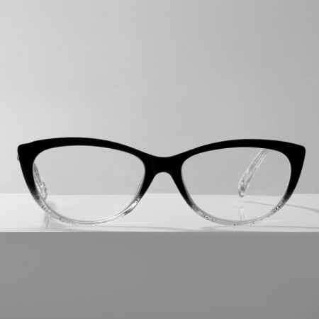 Ready glasses GA0041 (color: C1 black with transparent; diopter: +3.5; tint: no)-2