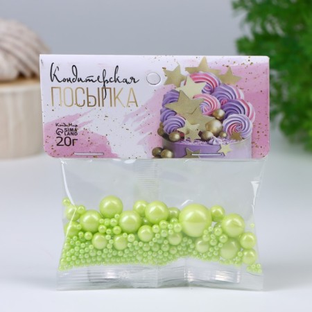 Confectionery sprinkling "stand out", green, 20 g-1