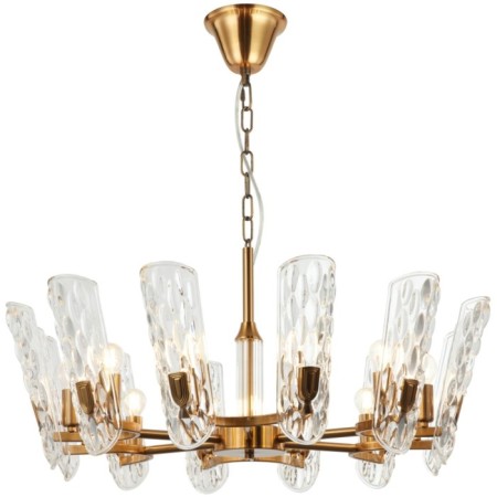 Suspension chandelier Darling 12XE14 40W, size 80x80x60-150 cm, bronze color