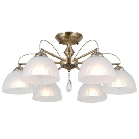 Ceiling light Gerhort G11091/6AB WT, 6x40W, E27, 27x60x60 cm, bronze color-1