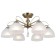 Ceiling light Gerhort G11091/6AB WT, 6x40W, E27, 27x60x60 cm, bronze color