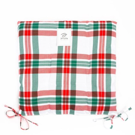 Подушка на стул "Этель" Нoliday decoration 42х42х7см, 100%хл, репс 210 г/м2-3