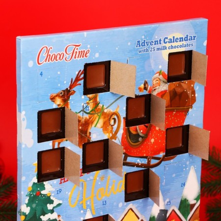 Advent Calendar Chokotime "Santa Claus Vintage", 65 g-2