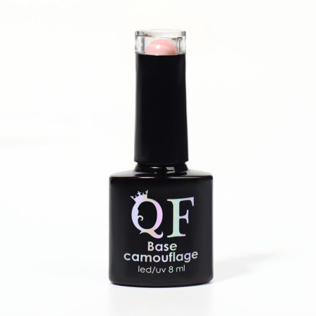 Camouflage base for nails, 3 phase, 8ml, led/uv, pale pink color (017)-7