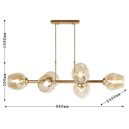 Suspending chandelier TRAUBE 400 mm, E27 240W-2