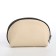 Cosmetic bag with zipper, dairy color