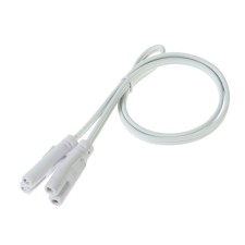 Connective wire for lamps, connector l/n, 50 cm, white