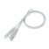Connective wire for lamps, connector l/n, 50 cm, white