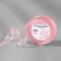 Decorative tape, nylon/satin, 18 mm, 18 ± 1 m, pink color