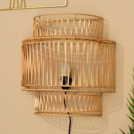 Lamp wall -mounted from the rattan "Crown" 1x120W, E27, 40x20x50 cm-2