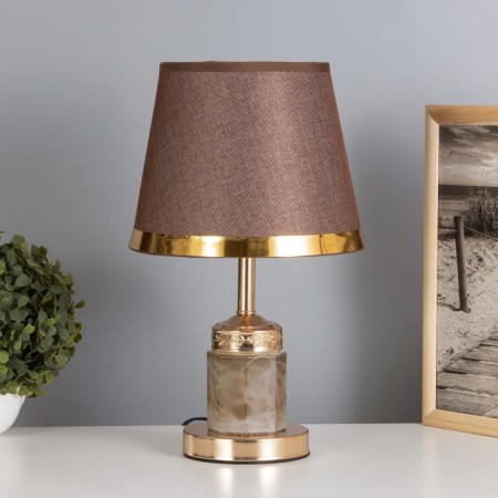 Table lamp "Eliza" 1x40W E27+backlight, coffee/gold 22x22x37cm