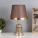 Table lamp "Eliza" 1x40W E27+backlight, coffee/gold 22x22x37cm