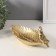 Souvenir Polystone stand "Golden parrot with a crest on a gold sheet" 11x24.5x11 cm