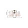 Romani chandelier, 8x40W E14, bronze color