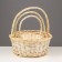 A set of wicker baskets, willow, 3 pcs., Light brown