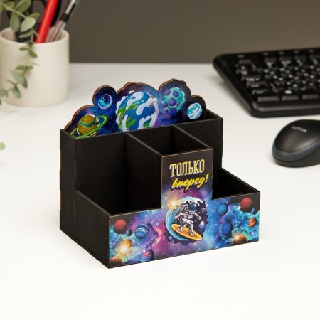 Organizer for the office "only forward!" 4 departments 15x10x14-1