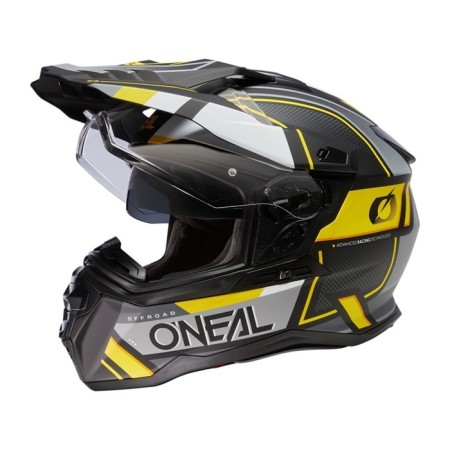 Sneakers helmet with o’neal d-Srs Square V24, ABS, matte, yellow/black, l-1
