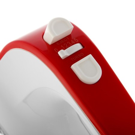 Mixer Brayer 1307br, manual, 600 watts, 5 speeds, white-red-3