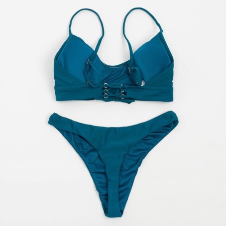 Swimsuit female separate minku color green, size 48-9