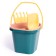 Set for playing in the sand "Emerald City": bucket, sieve, scoop, rake, 4 molds