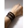 Bracelet Skin "Infinity", brown color, d = 7.5 cm