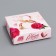 Box for sweets 4 pcs without a window "since March 8", 12.6 x 12.6 x 3.5 cm. Confectionery packaging