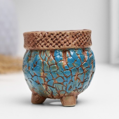 Pot "Flower" on the legs, 6*6*5cm-2