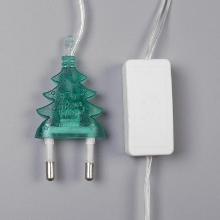 LED figure "Happy New Year" 43 × 25 cm, plastic, 220 V, glow of multi (rg/rb)-2