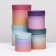 A set of round gift boxes 5 in 1 “gradient 2”, 20 × 20 × 20–13.5 × 13.5 × 13.5 cm