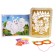 Set for creativity: EVA applique with crumbs and coloring + mask on the elastic band "Butterfly"