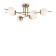 Ceiling lamp Damask, 6xe27, Brass color